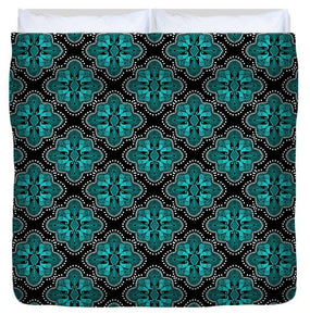 Duvet Cover - Kaleidescope Teal