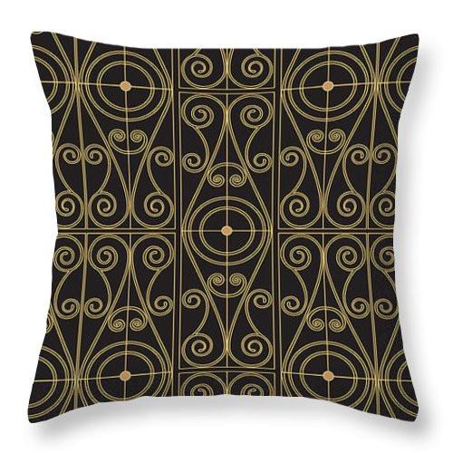 Square Throw Pillow- Lion's Gate Motif