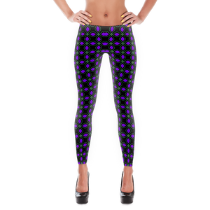 Leggings-Purple Petals