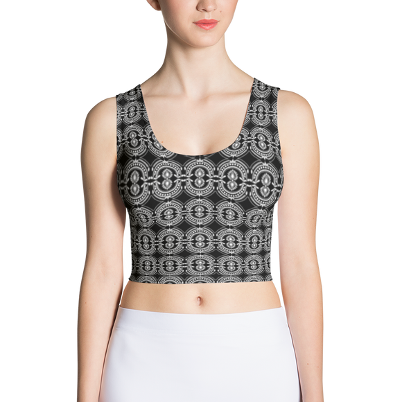 Crop Top-Lace Medallion
