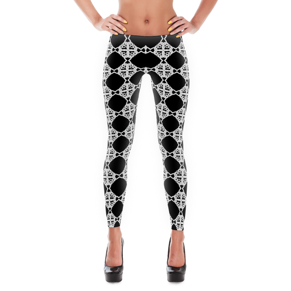 B&W Leggings - Mariachi