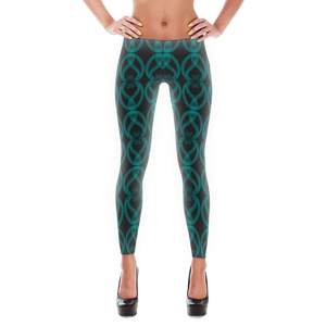 Leggings-Paisley Grey