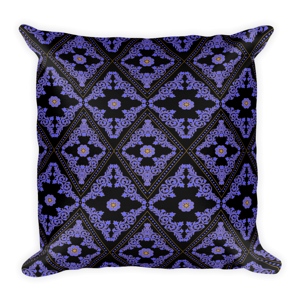 Square Pillow-Garden RB Medallion