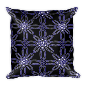 Square Pillow-Beaded Bloom