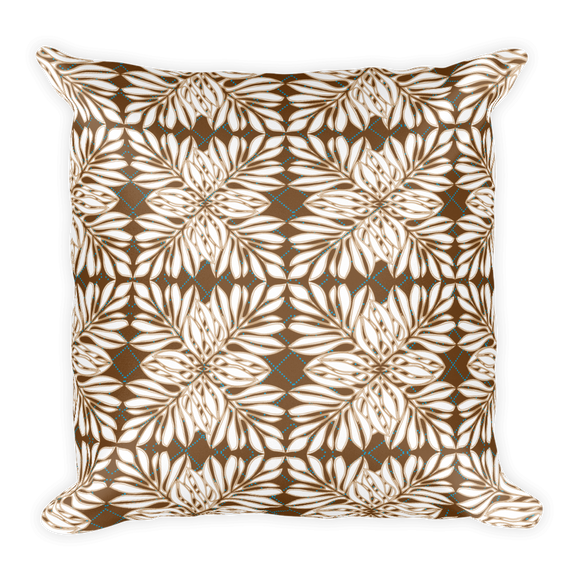 Square Pillow-Island Leaf