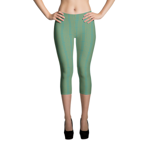 Capri Leggings-Skintight Teal
