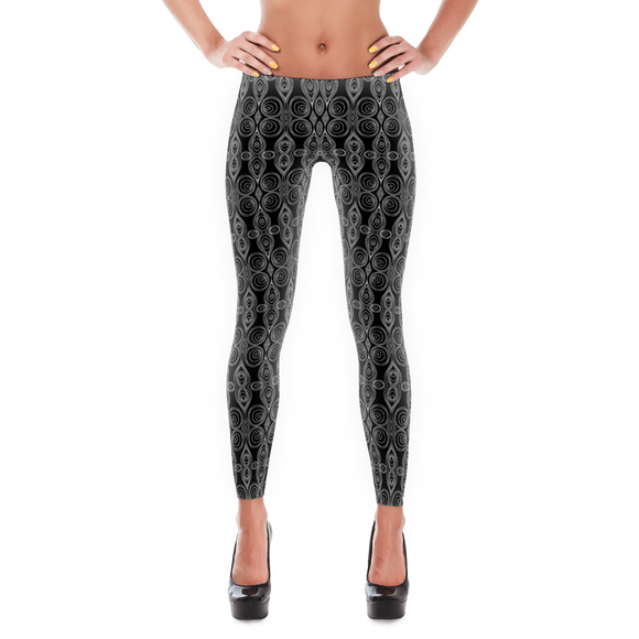 B&W Leggings - Lines