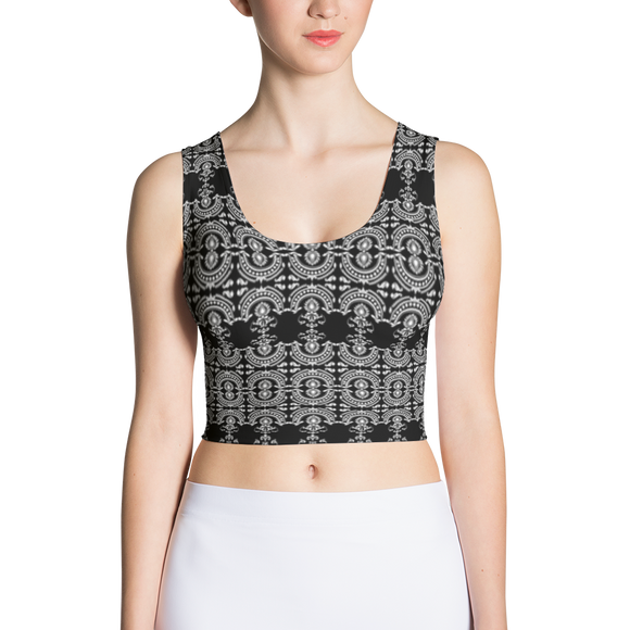 Crop Top-Henna Lace