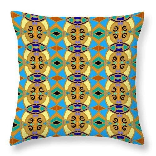 Square Throw Pillow-Prayer Window