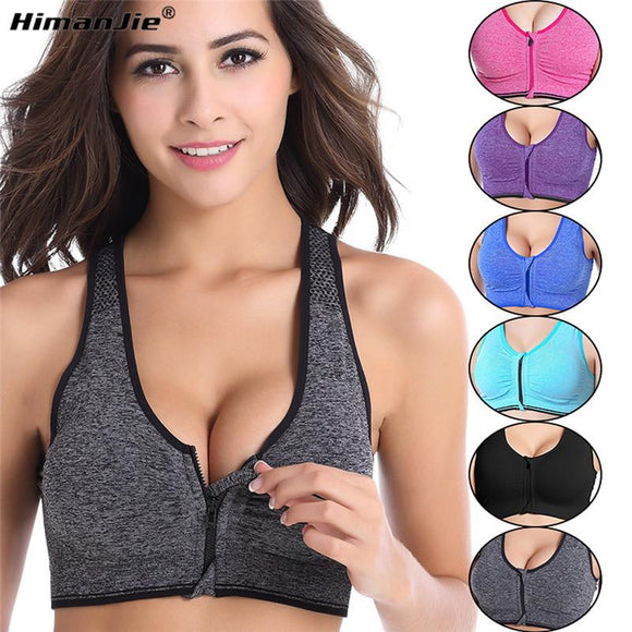 Top-Sexy Sport Yoga/ Gym W/Front Zipper