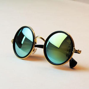 Sunglasses-Women Fashion Retro Round